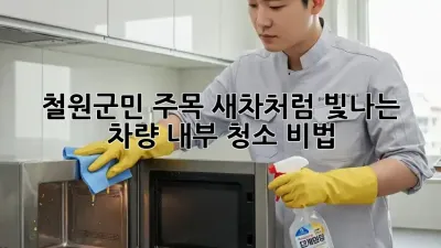 ✨ 철원군민 주목! 새차처럼 빛나는 차량 내부 청소 비법 🚗💨
